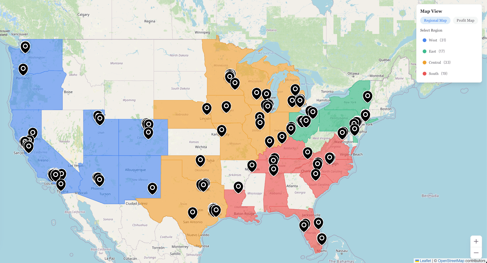 Building Regional and Profit Heatmaps with GeoJSON and Leaflet